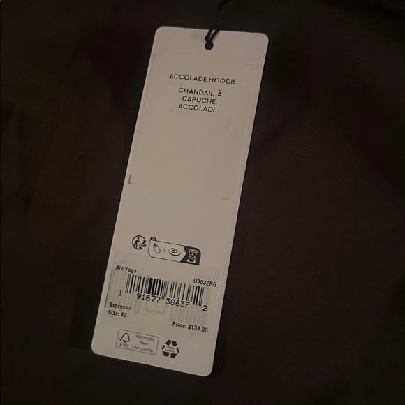 ALO Yoga Dark Brown Hoodie - Picture 4 of 5